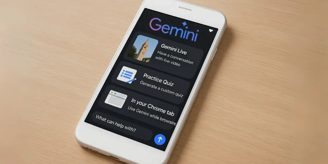 صورة تعبيرية توضح التحديثات الجديدة لتطبيق Gemini من جوجل