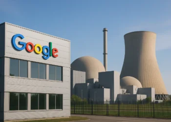صورة تعبر عن مشروع جوجل الطاقة النووية بالتعاون مع Elementl لإنشاء مفاعلات صغيرة توفر الطاقة النظيفة لمراكز البيانات