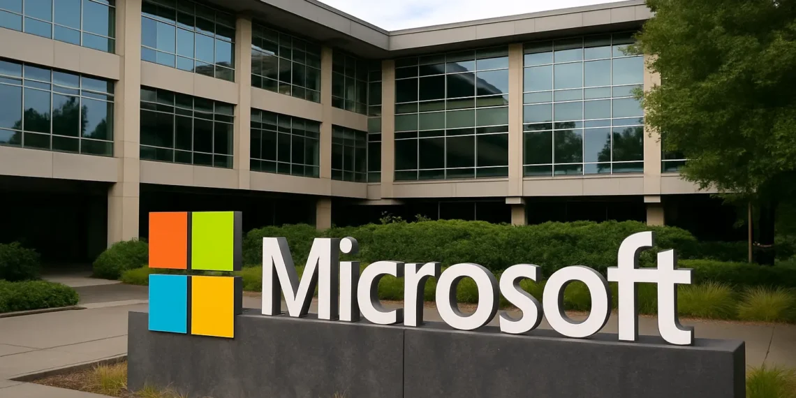 صورة افتراضية لشركة مايكروسوفت خلال إعلان تسريح 6000 موظف لدعم استثمارات الذكاء الاصطناعي