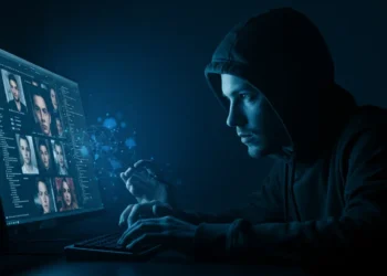 صورة توضح خطر استخدام أدوات الذكاء الاصطناعي المجانية المزيفة عبر الإنترنت