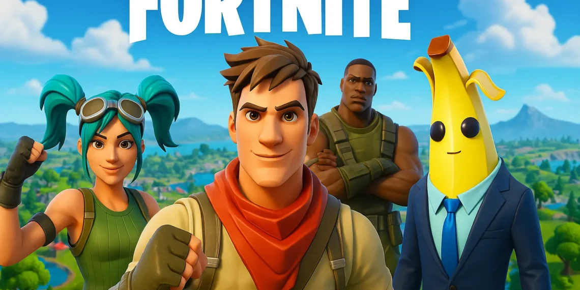 صورة تعبر عن النزاع بين Epic Games وApple مع لعبة Fortnite على هاتف iPhone