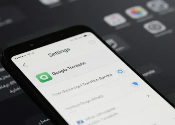 إعدادات آيفون تعرض خيار اختيار ترجمة جوجل كتطبيق الترجمة الافتراضي بدلًا من تطبيق آبل المدمج