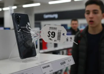 صورة توضح ارتفاع أسعار الهواتف الذكية في ظل التعريفات الجمركية