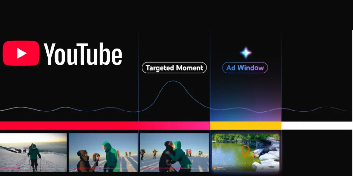 صورة توضح ميزة الإعلان في اللحظات الحاسمة من يوتيوب باستخدام Gemini
