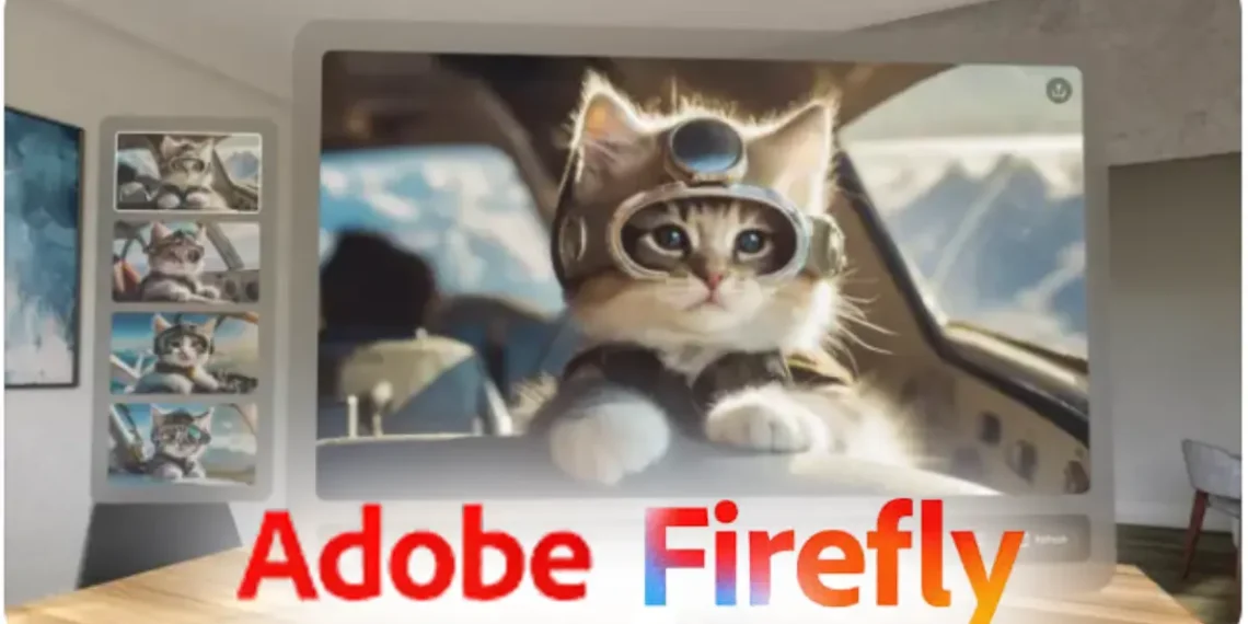 واجهة تطبيق Firefly على أندرويد وiOS تعرض أدوات تصميم مدعومة بالذكاء الاصطناعي من أدوبي