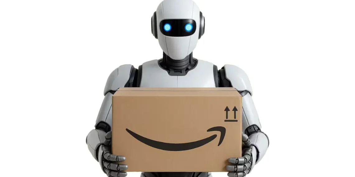 صورة توضح روبوتات بشرية من أمازون