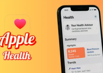 صورة افتراضية تعرض المساعد الصحي الذكي من آبل