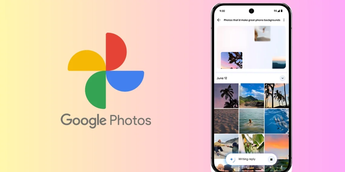 واجهة تطبيق Google Photos تعرض ميزة اسأل الصور مع نتائج بحث ذكية باستخدام تقنية الذكاء الاصطناعي