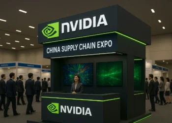 صورة افتراضية لمشاركة شركة انفيديا في معرض سلاسل التوريد في الصين