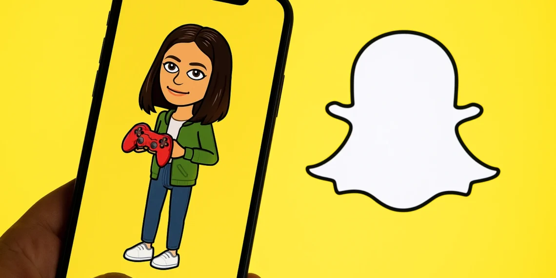 صورة افتراضية عن ألعاب Bitmoji على سناب شات