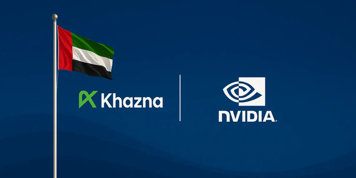 صورة توضح مشروع مركز بيانات حديث ضمن مبادرة الذكاء الاصطناعي في الإمارات بالتعاون مع شركة إنفيديا