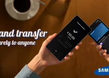 هاتف سامسونج يستخدم ميزة Tap to Transfer لتحويل الأموال عبر NFC