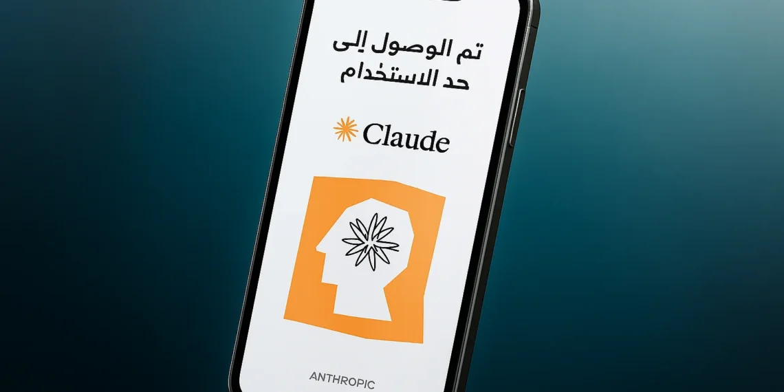 رسالة تظهر لمستخدمي Claude Code تشير إلى تجاوز حد الاستخدام بعد فرض قيود جديدة من Anthropic دون إشعار مسبق