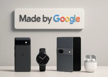 عرض توضيحي لأجهزة جوجل الجديدة في حدث Made by Google 2025، بما في ذلك هاتف Pixel 10 وساعة Pixel Watch 4