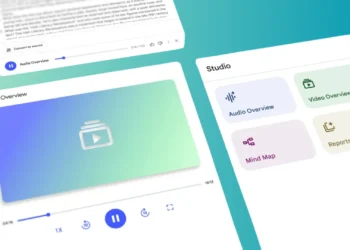عرض توضيحي لميزة الملخصات المرئية NotebookLM من جوجل لتحويل الملاحظات إلى محتوى بصري تفاعلي