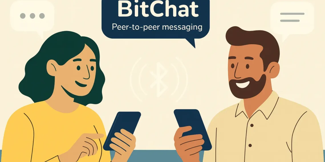 صورة تعبيرية لتطبيق Bitchat
