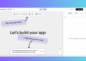 تطبيق Opal من جوجل لتصميم تطبيق ويب عبر واجهة مرئية وأوامر نصية بدون خبرة برمجية