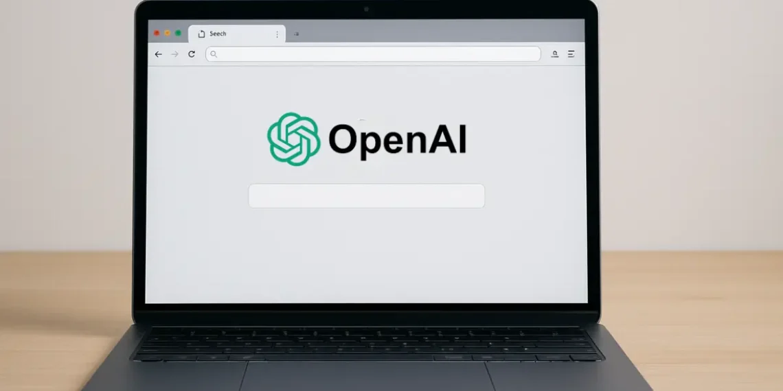صورة توضح متصفح OpenAI الجديد أثناء الاستخدام، مع واجهة تعتمد على الذكاء الاصطناعي وتكامل أداة Operator لتنفيذ المهام تلقائيًا
