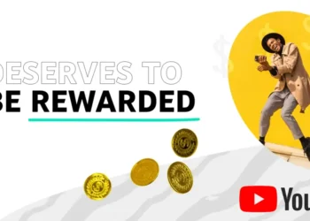 رسم تعبيري يوضح مفهوم الربح بالذكاء الاصطناعي على يوتيوب