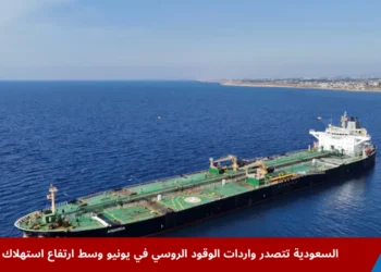سفينة شحن ضخمة تفرغ حمولتها من الوقود الروسي في ميناء سعودي ضمن ارتفاع واردات السعودية من الوقود الروسي في يونيو
