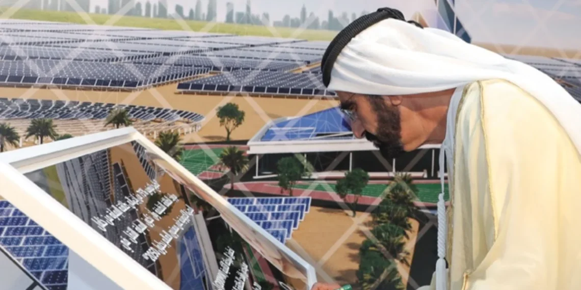 مجمع محمد بن راشد للطاقة الشمسية في دبي، أحد أكبر مشروعات الطاقة النظيفة في العالم ضمن استراتيجية دبي 2050