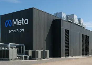 صورة افتراضية توضح مركز بيانات ميتا