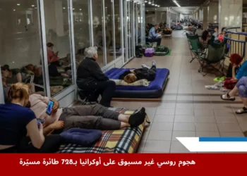 مدنيون يحتمون داخل محطة مترو في كييف خلال إنذار جوي ضمن سياق هجوم روسي على أوكرانيا