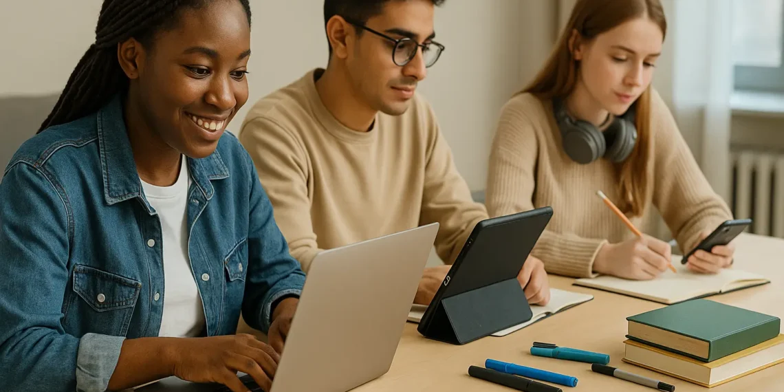 طلاب يستخدمون أدوات ذكاء اصطناعي لتنظيم الوقت وتحسين الإنتاجية في الدراسة