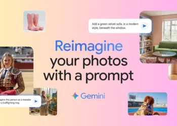 عرض توضيحي لتحديث Gemini 2.5 Flash Image من جوجل يبرز أدوات تحرير الصور بالذكاء الاصطناعي بدقة وواقعية عالية