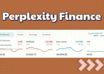 شاشة منصة Perplexity Finance تعرض نصوص مكالمات أرباح الشركات الهندية مع بيانات الأسواق والأدوات التحليلية