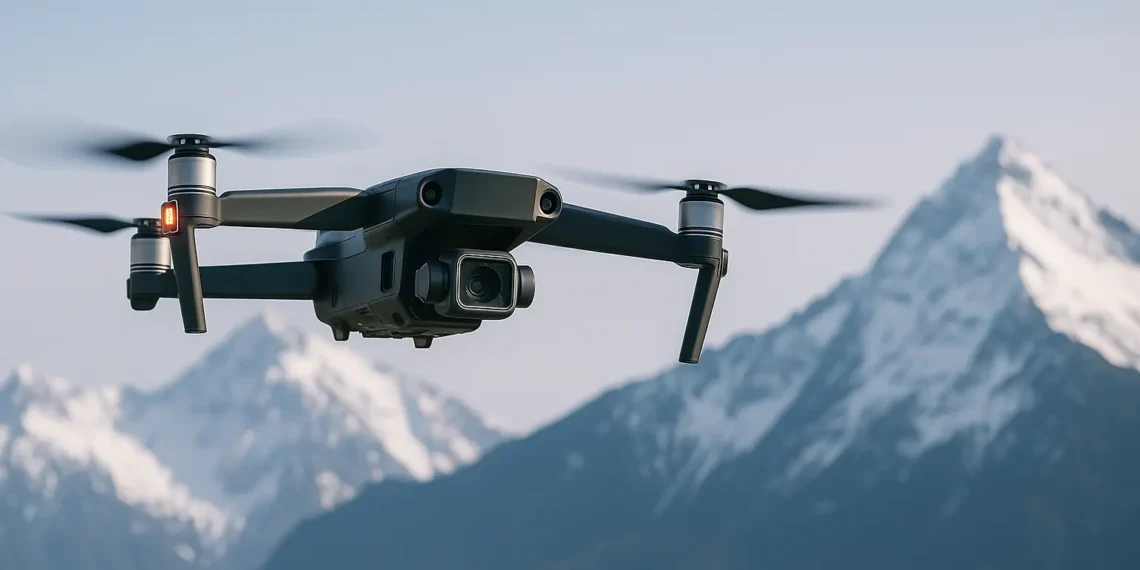 طائرة مسيّرة تستخدم في عمليات البحث والإنقاذ لتحديد مواقع المفقودين بالذكاء الاصطناعي