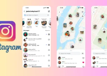 واجهة خريطة إنستغرام الجديدة توضح خيارات مشاركة الموقع وإعدادات الخصوصية
