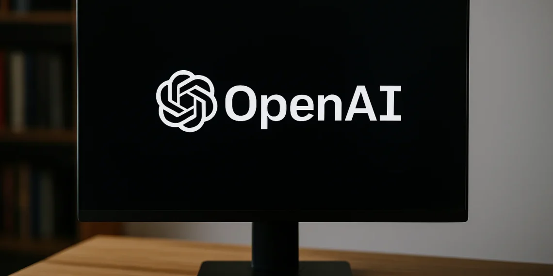 صورة توضيحية لنموذج ذكاء اصطناعي من شركة OpenAI مع إشارة إلى إطلاق نماذج GPT بوزن مفتوح للمطورين والباحثين