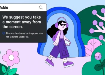 واجهة يوتيوب تعرض تنبيهًا ضمن نظام تحقق من العمر بالذكاء الاصطناعي لحماية القاصرين وضمان تجربة مشاهدة آمنة