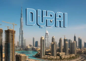 مشهد لبرج خليفة ومشاريع عقارية حديثة في دبي تعكس الطفرة العقارية ونمو البناء الداخلي