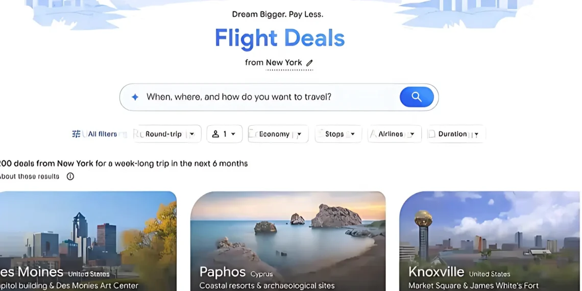 ميزة عروض الرحلات من جوجل التي تساعدك على حجز تذاكر طيران رخيصة