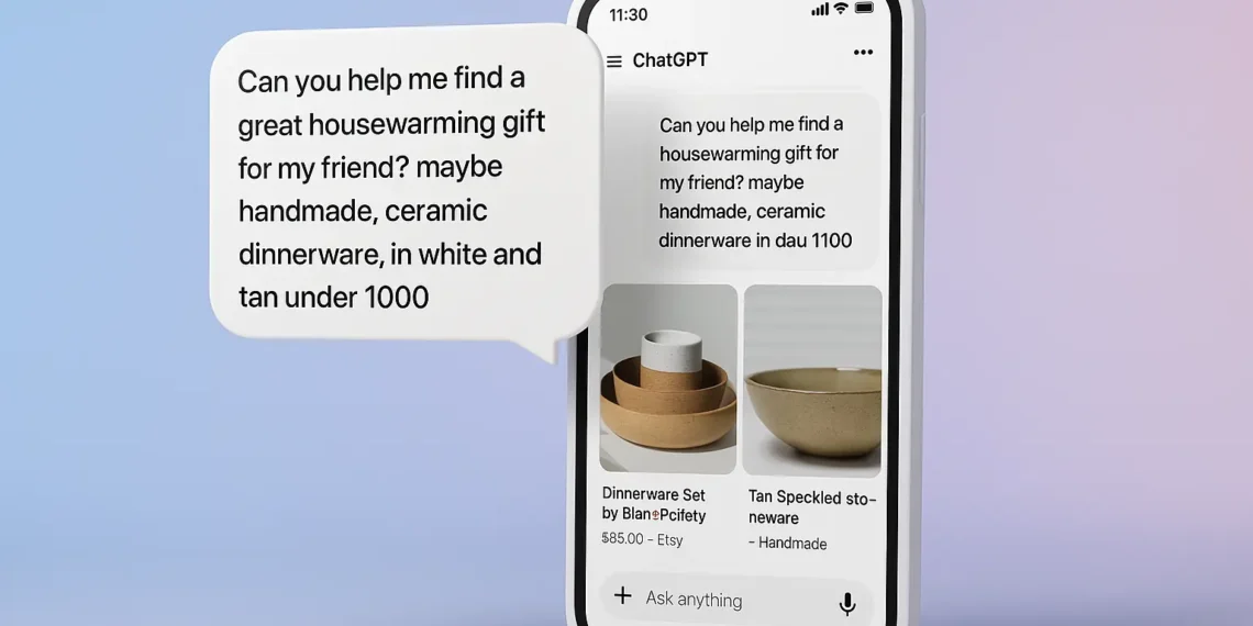 ميزة الدفع الفوري في ChatGPT لشراء المنتجات مباشرة من Etsy وShopify عبر بروتوكول Stripe