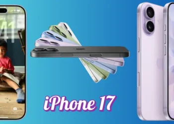 صورة ترويجية لسلسلة آيفون 17 الجديدة توضح التصميم الحديث مع ذكر أسعار آيفون 17 في السعودية والإمارات
