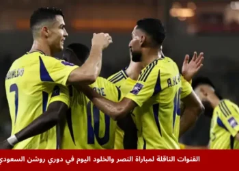 النصر والخلود في الدوري السعودي حيث يسعى النصر لتحقيق انتصار ثان ومواصلة المنافسة على الصدارة (مواقع التواصل)