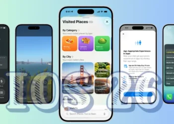 واجهة آيفون بعد تحديث آيفون إلى iOS 26 بتصميم Liquid Glass ومزايا جديدة مثل الترجمة الفورية وتطبيق الألعاب الموحد