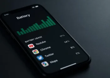 التطبيقات الأكثر استهلاكاً للبطارية على الشاشة