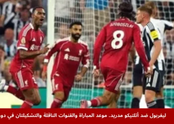 لاعبو ليفربول يحتفلون خلال مواجهة في دوري أبطال أوروبا استعداداً لمباراة ليفربول ضد أتلتيكو مدريد