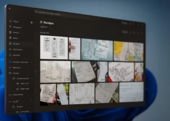 واجهة تطبيق الصور في ويندوز 11 تعرض ميزة التصنيف التلقائي لتطبيق الصور مع خيارات تنظيم ذكية وتحسين جودة الصور.