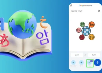 شعار تطبيق ترجمة جوجل مع توضيح لزر "افهم" و"اسأل" لتجربة ترجمة دقيقة وسهلة.