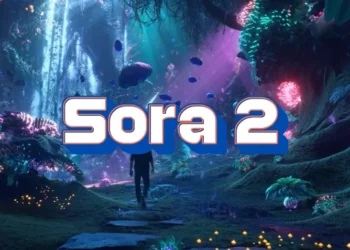 صورة توضح تطبيق Sora من OpenAI مع عناصر التحكم في حقوق المحتوى وتقاسم الأرباح مع المبدعين.