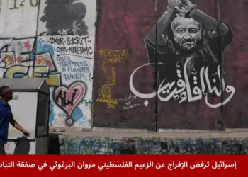 جدارية تصور مروان البرغوثي، أحد قادة فلسطين البارزين، مع رسالة بالعربية "أراك قريبًا" على جدار الفصل غرب بيت لحم؛ يُظهر دعمًا شعبيًا لمطالبة الإفراج عن مروان البرغوثي.