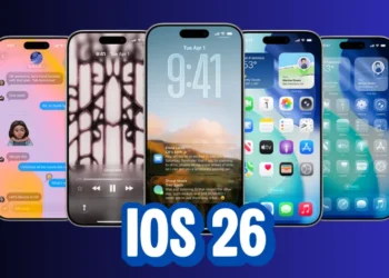 صورة توضح بعض ميزات نظام iOS 26 الجديدة مثل التصميم والخصائص المبتكرة التي تسهم في تحسين تجربة المستخدم.