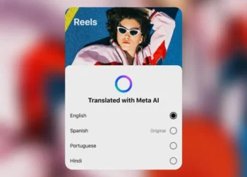 صورة توضيحية لواجهة ميتا تعرض خدمة الترجمة الفورية في مقاطع Reels ومنصة Vibes المدعومة بالذكاء الاصطناعي