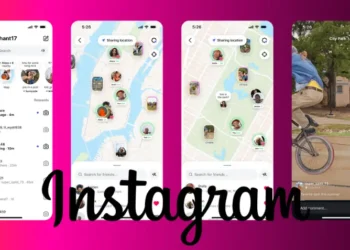 واجهة ميزة الخريطة على إنستغرام بعد تحديث 2025 مع مؤشرات الخصوصية الجديدة